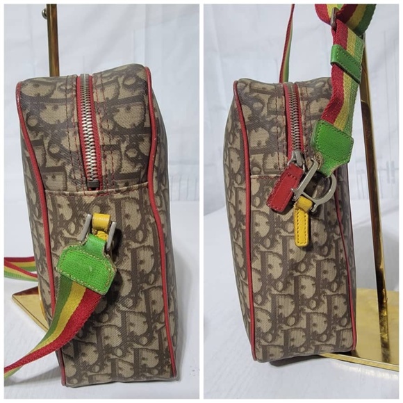 Authentic CHRISTIAN DIOR Diorissimo Rasta Messenger Bag - Picture 10 of 13